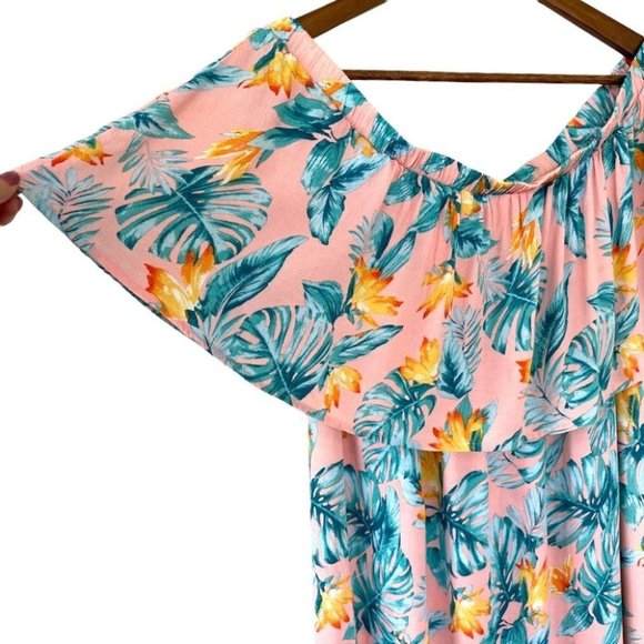 37 - Forever 21 off-shoulder dress with  ruffle, knee length - Picture 2 of 7